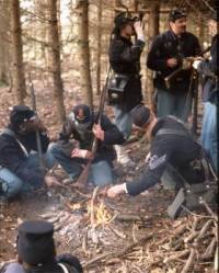 Union Infantry Camping in the Woods